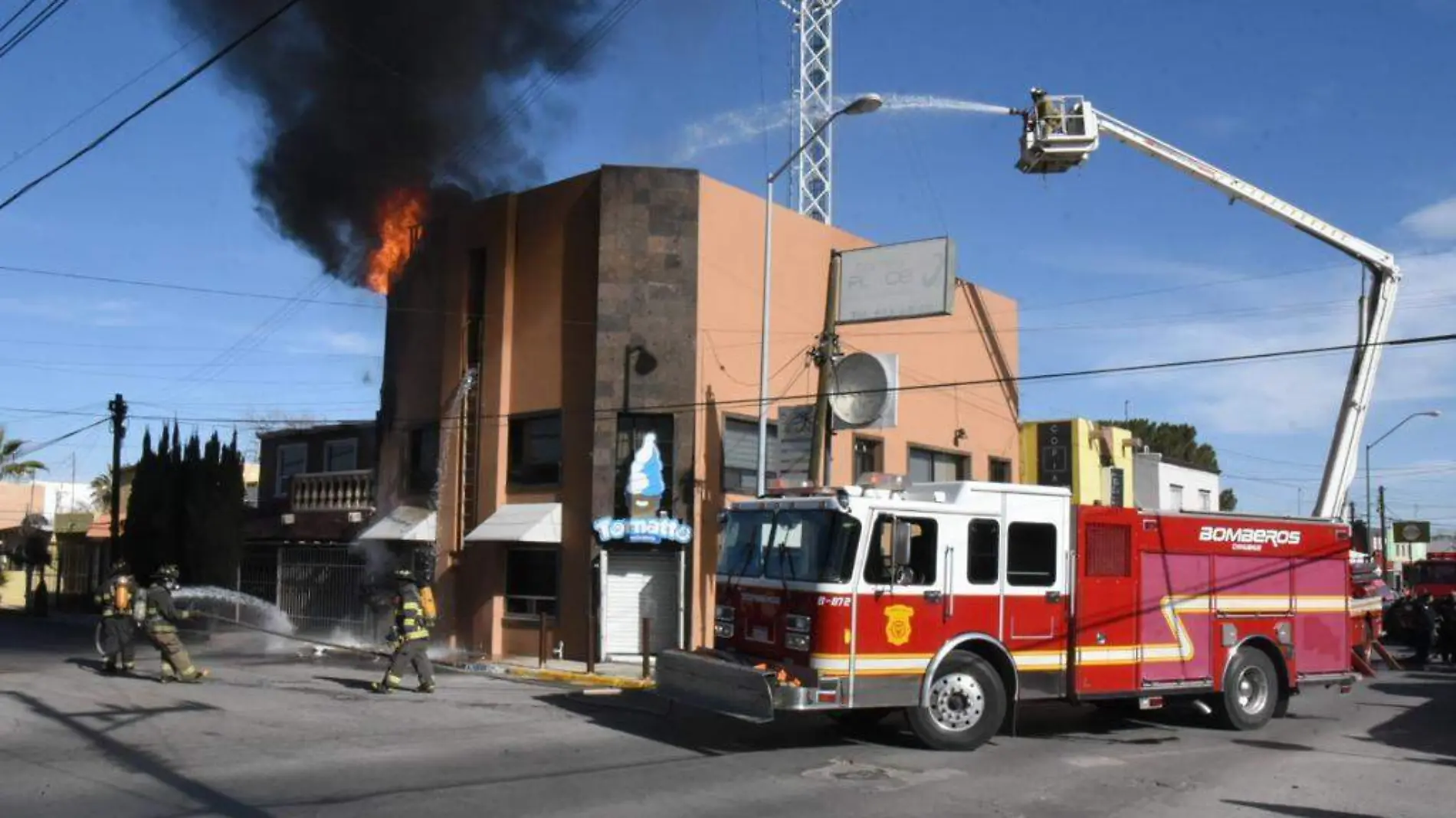 incendio heladería 1